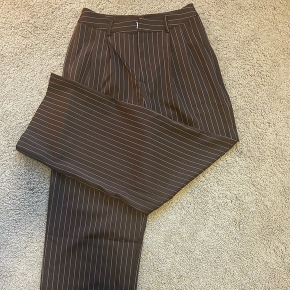 Satin Striped Dress Pants *NWOT - Picture 1 of 2